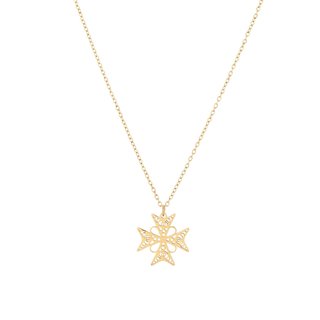 Glamour necklace with Maltese cross