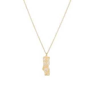 Glamour Portugal map necklace