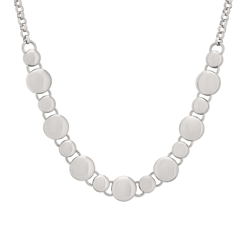 Steel necklace with distinct balls GB
