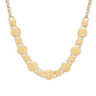 Steel necklace with distinct balls GB