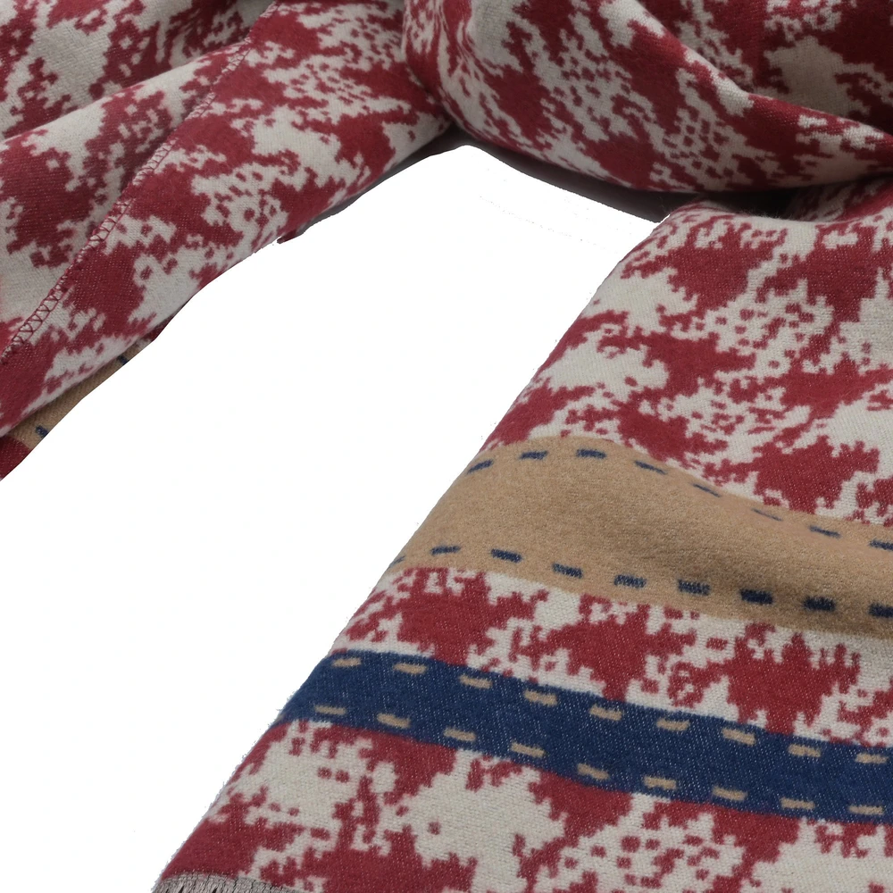 Sciarpa  con pattern  pied de poule GB