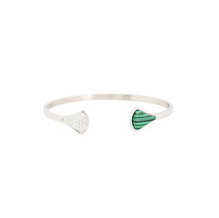 Glamour open bracelet with stones