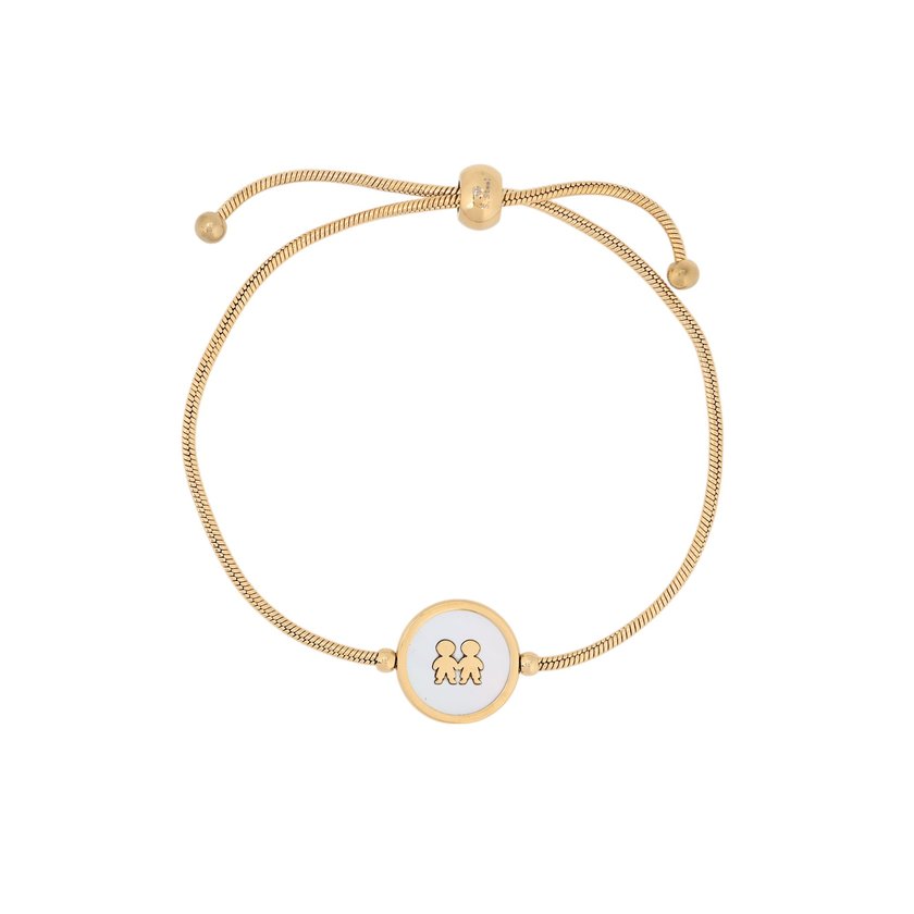 Delicate bracelet with two boys