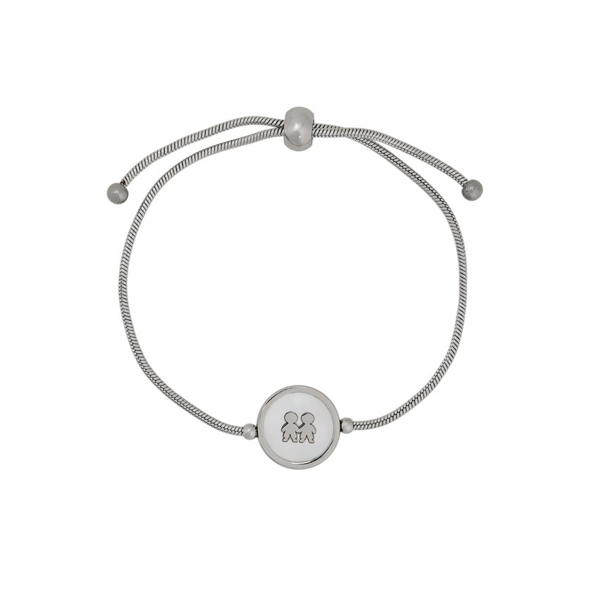 Delicate bracelet with two boys