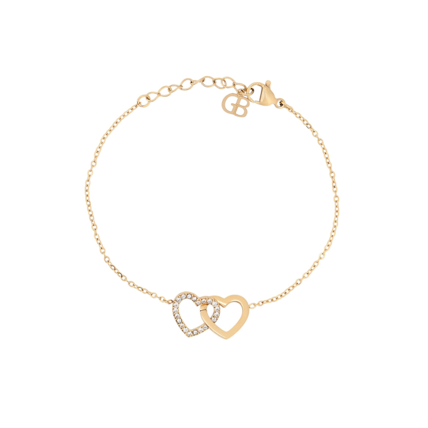 Pulseira Delicate corações e zircônias