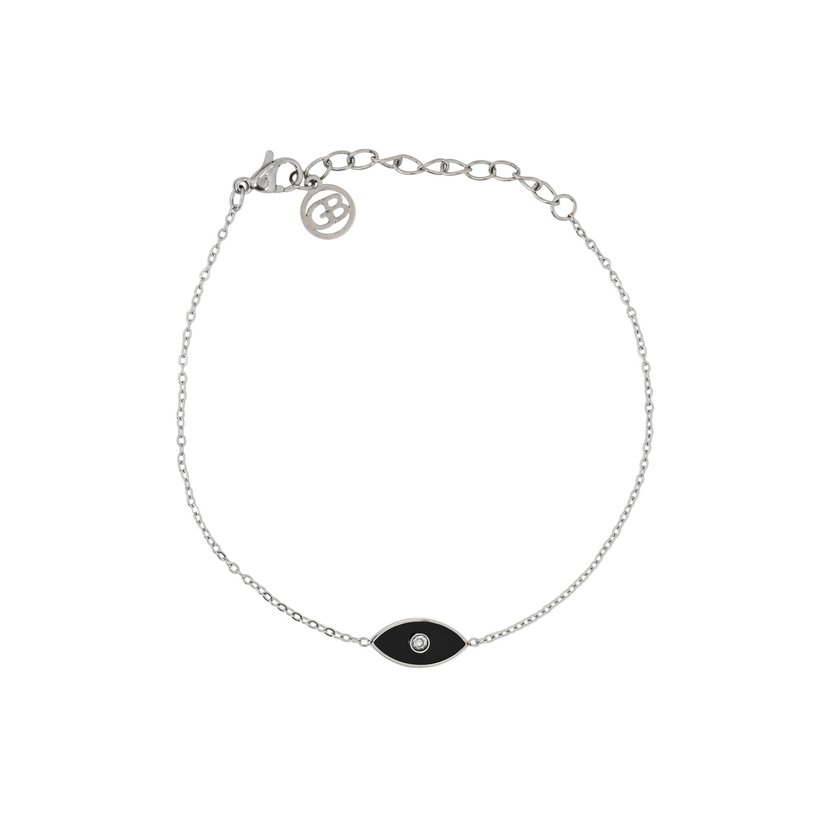 Pulseira em aço olho preto GB