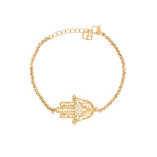 Bracciale bagno oro mano GB