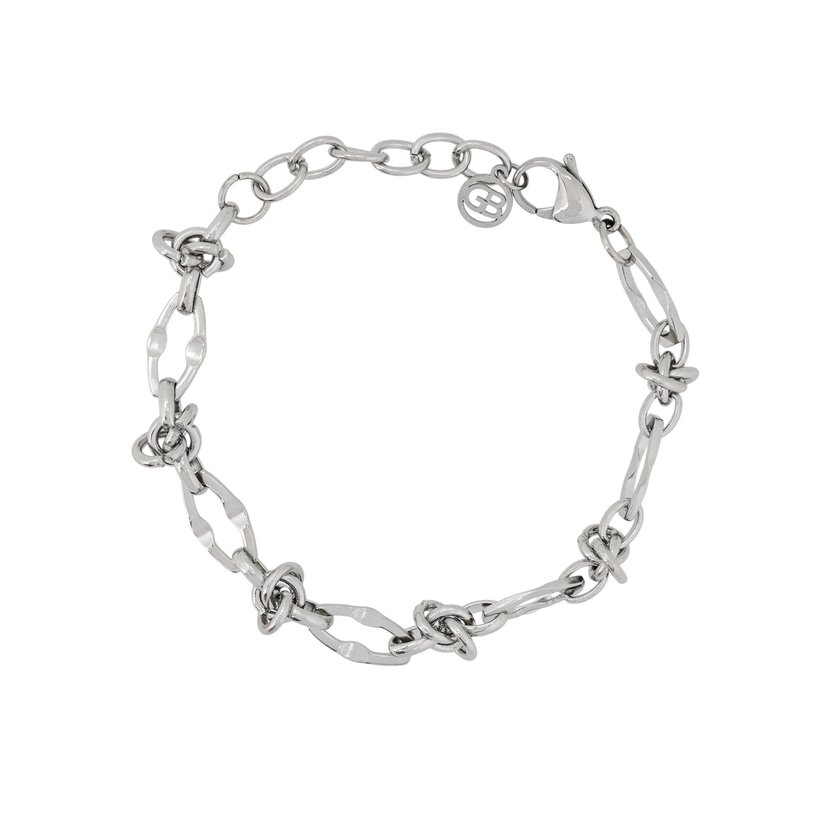 Pulseira em aço entrelaçados GB