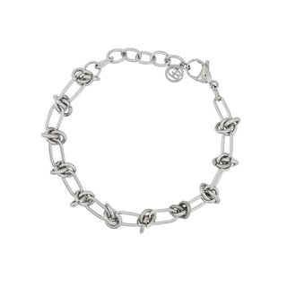 Pulseira em aço com nó GB