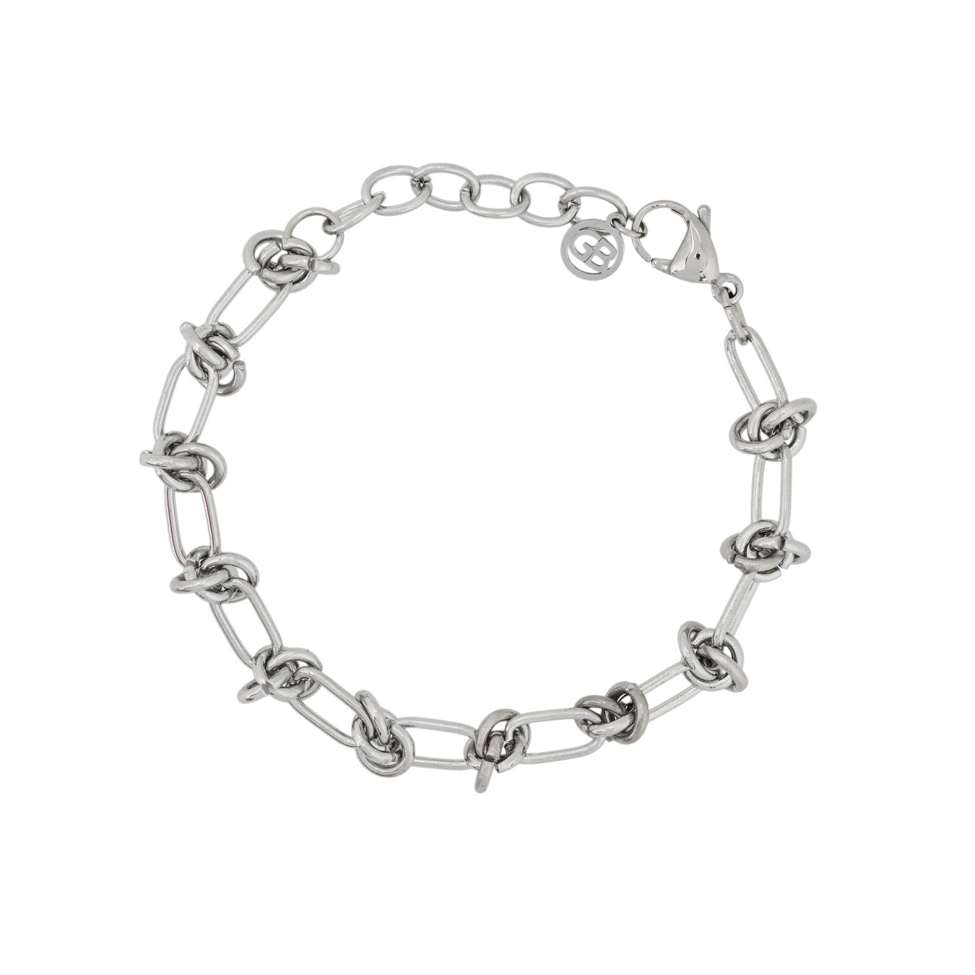 Bracciale in acciaio con nodo GB