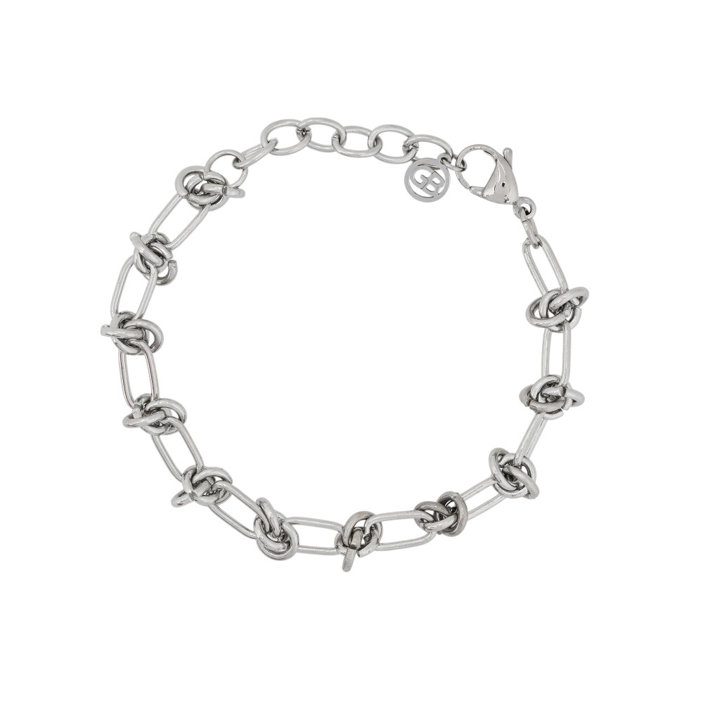 Bracciale in acciaio con nodo GB