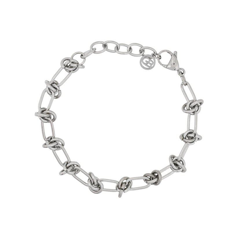 Pulseira em aço com nó GB