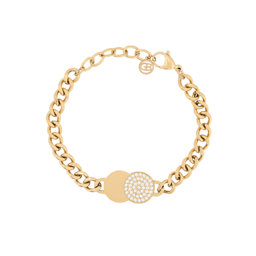Bracelet en acier zircones GB