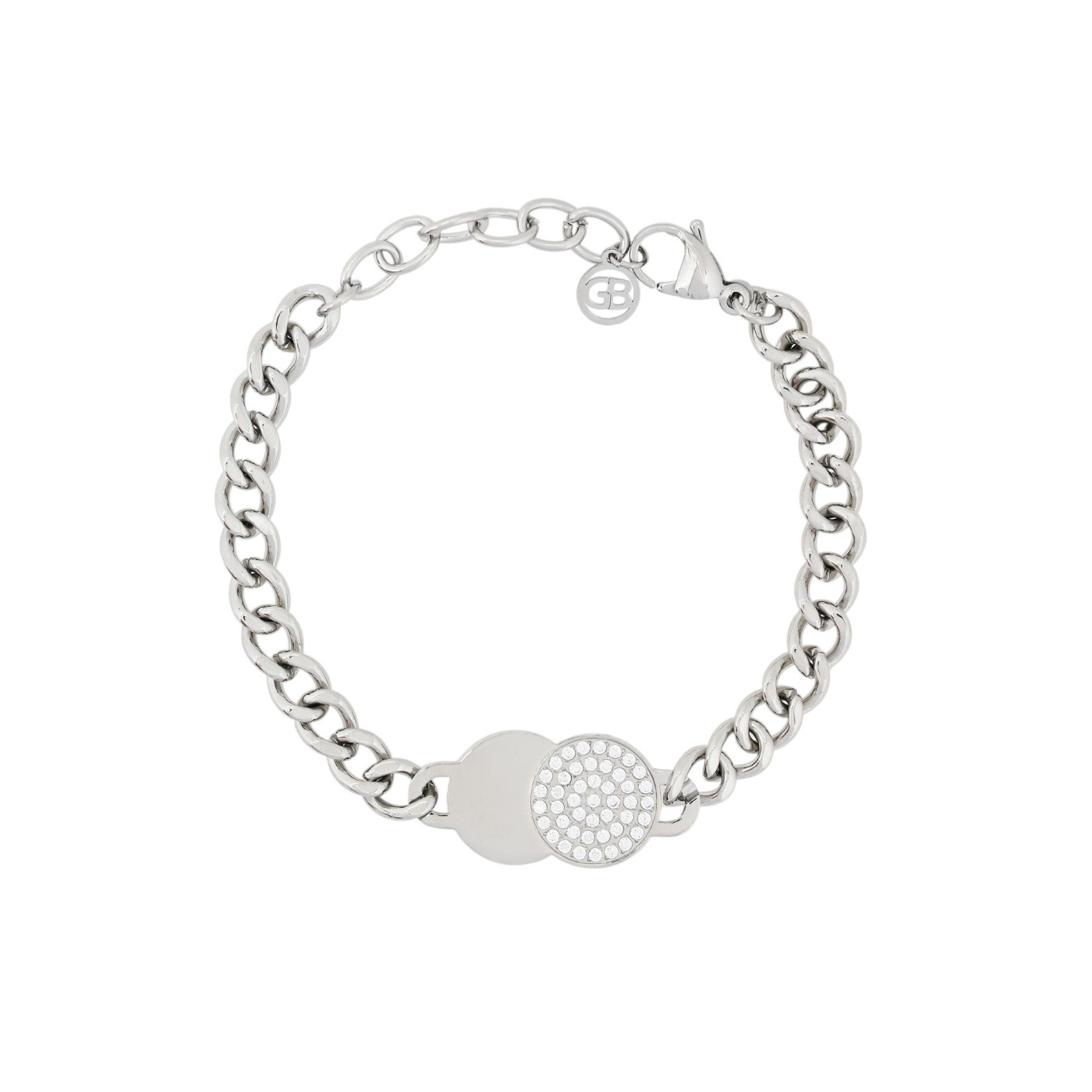Pulseira em aço zircônias GB