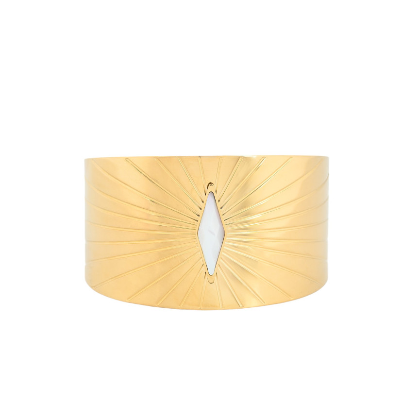 Basic rigid bracelet steel rhombus GB