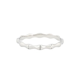 Rigid thick bracelet steel bamboo GB