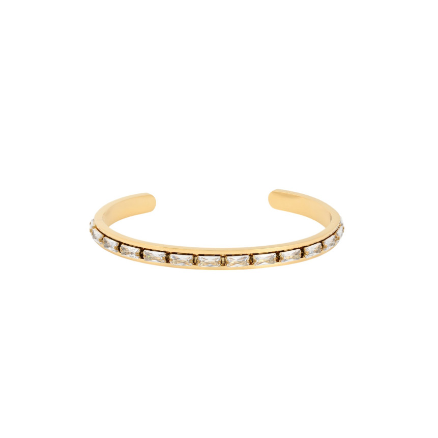 Pulsera rígido de acero con rectángulos GB