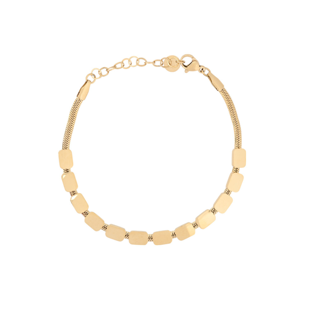 Pulseira em aço quadrados GB