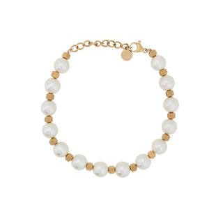 Steel bracelet pearls GB