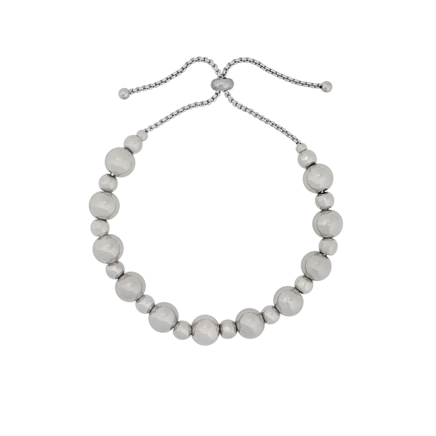 Pulsera de bolas de acero con diferentes dimensiones GB