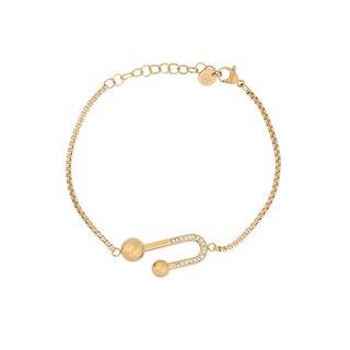 Geometric-shaped steel bracelet