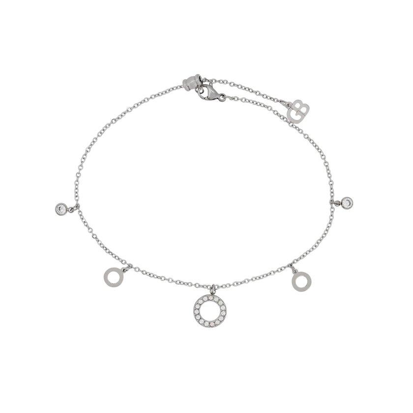 Steel foot bracelet circles GB