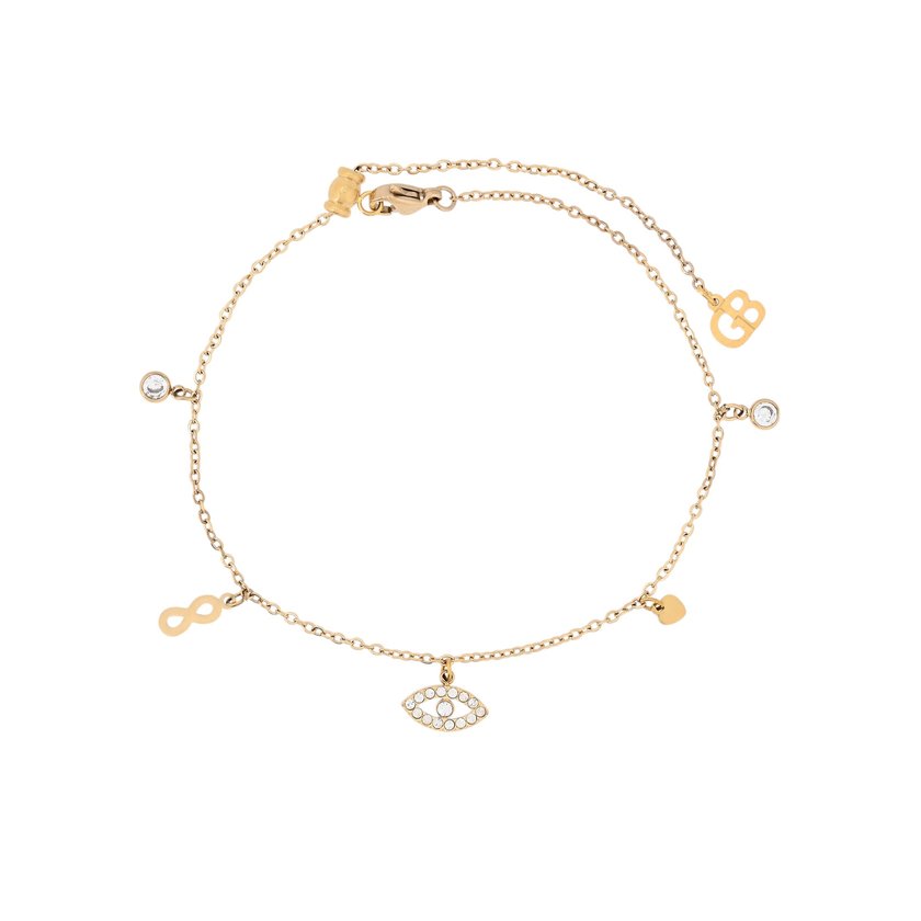 Steel foot bracelet eye GB