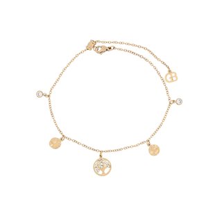 Steel foot bracelet tree of life GB