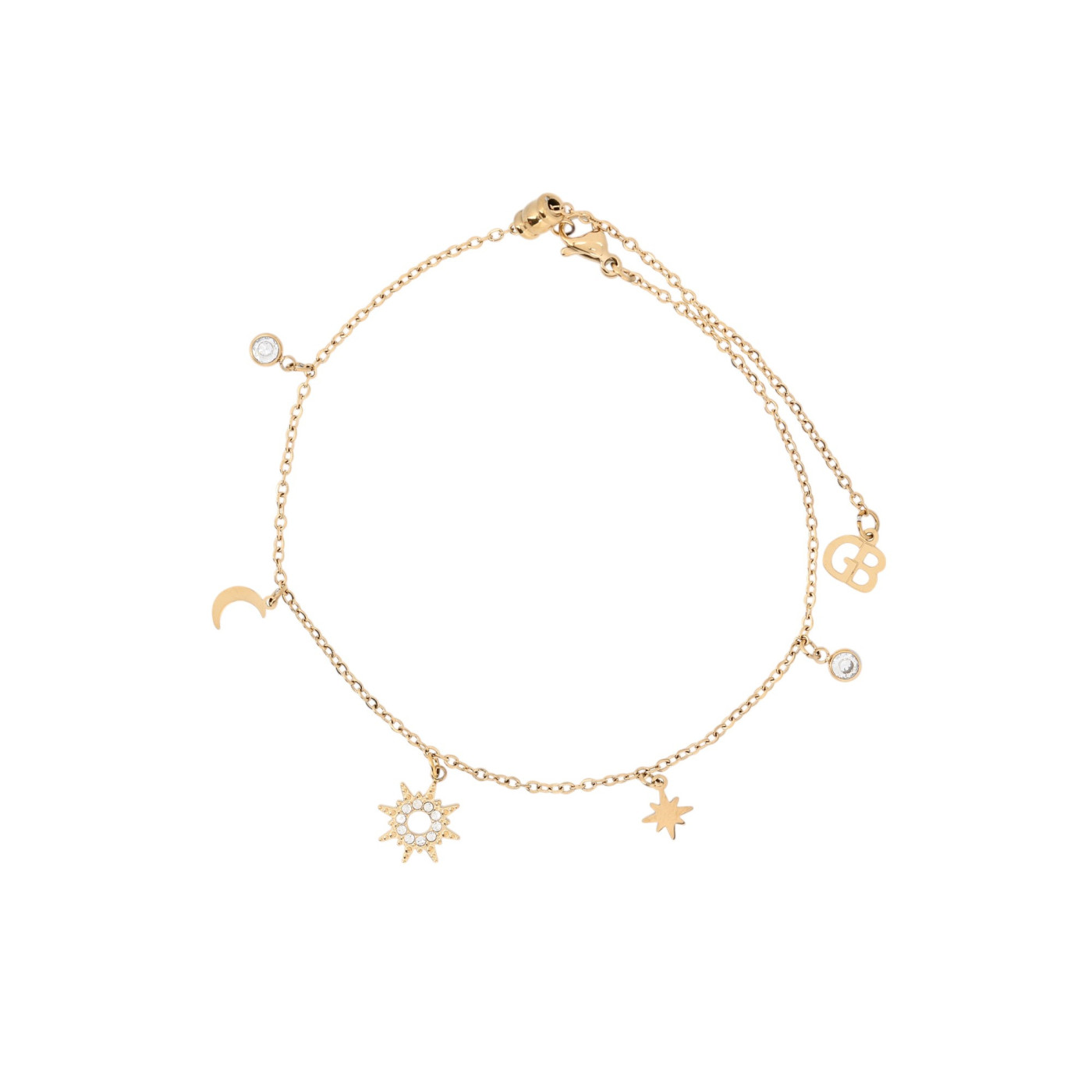 Pulseira de pé aço sol GB