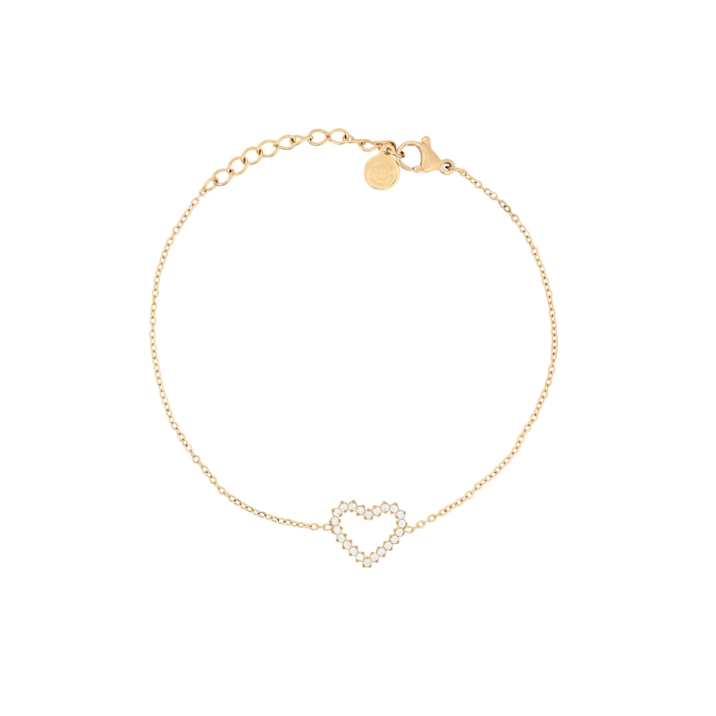 Pulseira Delicate coração e zircônias