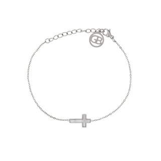Pulseira em aço básica cruz GB