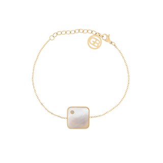 Pulseira em aço quadrada GB