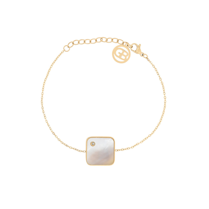 Pulsera en acero cuadrado GB