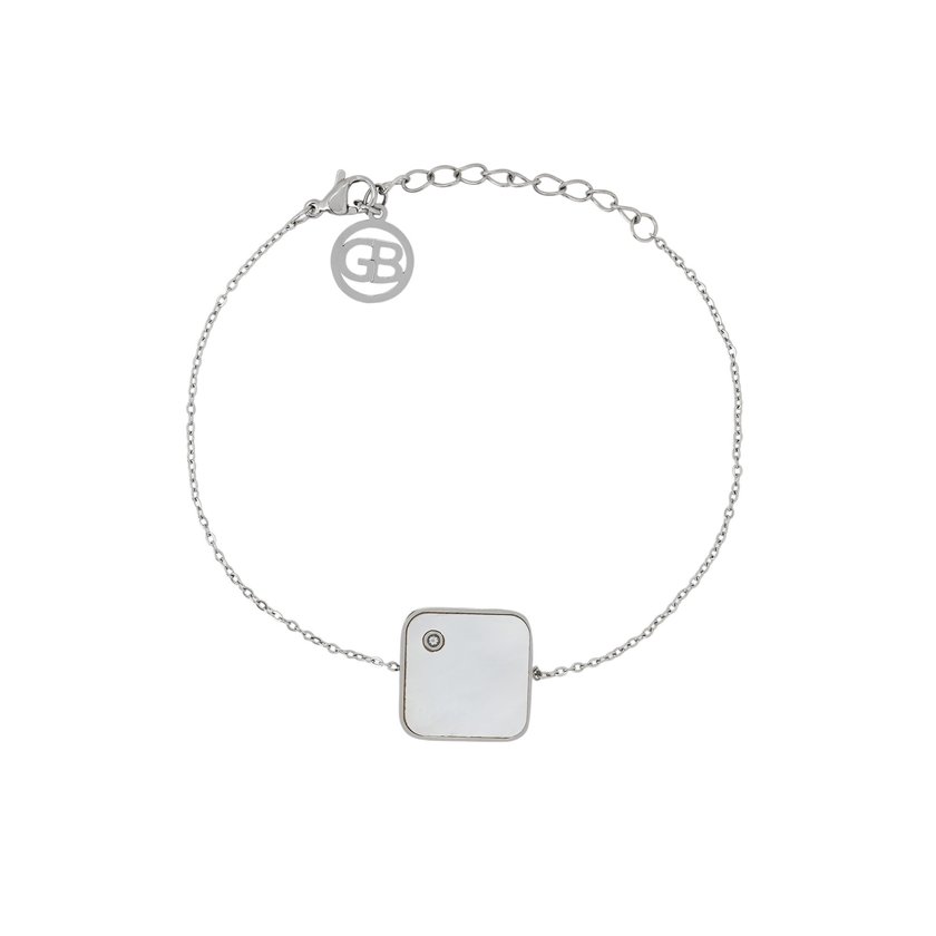 Pulseira em aço quadrada GB
