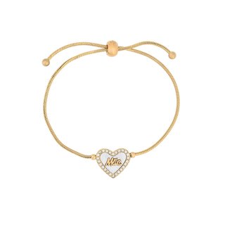 Pulseira ajustável em aço mãe coração GB