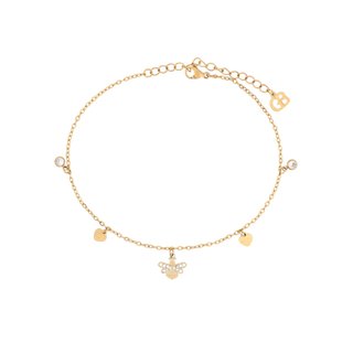 Pulseira de pé aço abelha GB