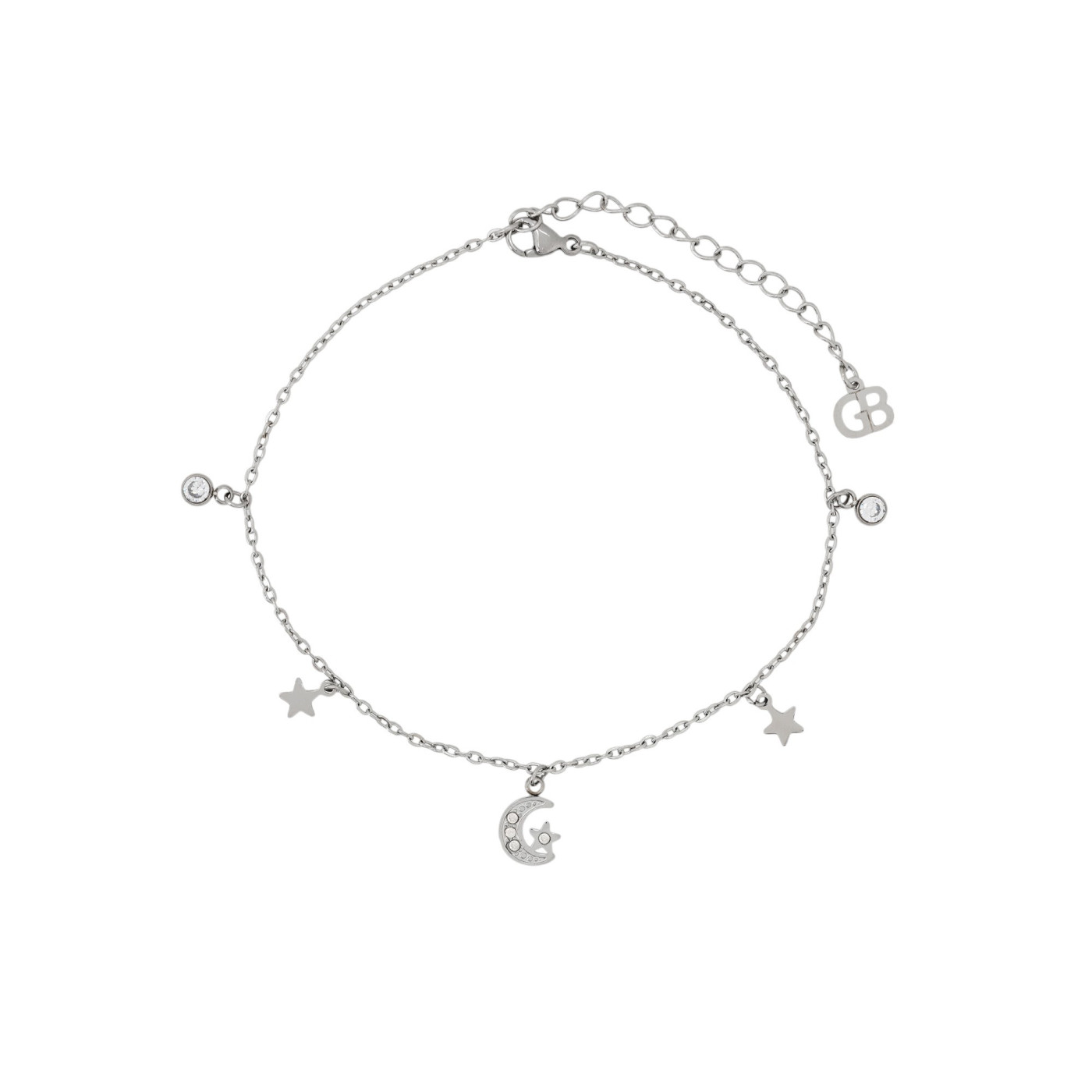 Pulseira de pé aço lua GB