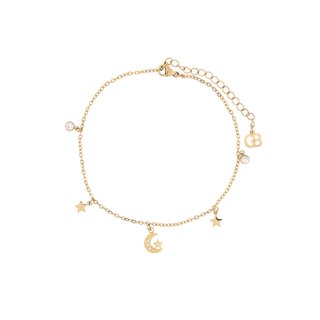 Pulseira de pé aço lua GB