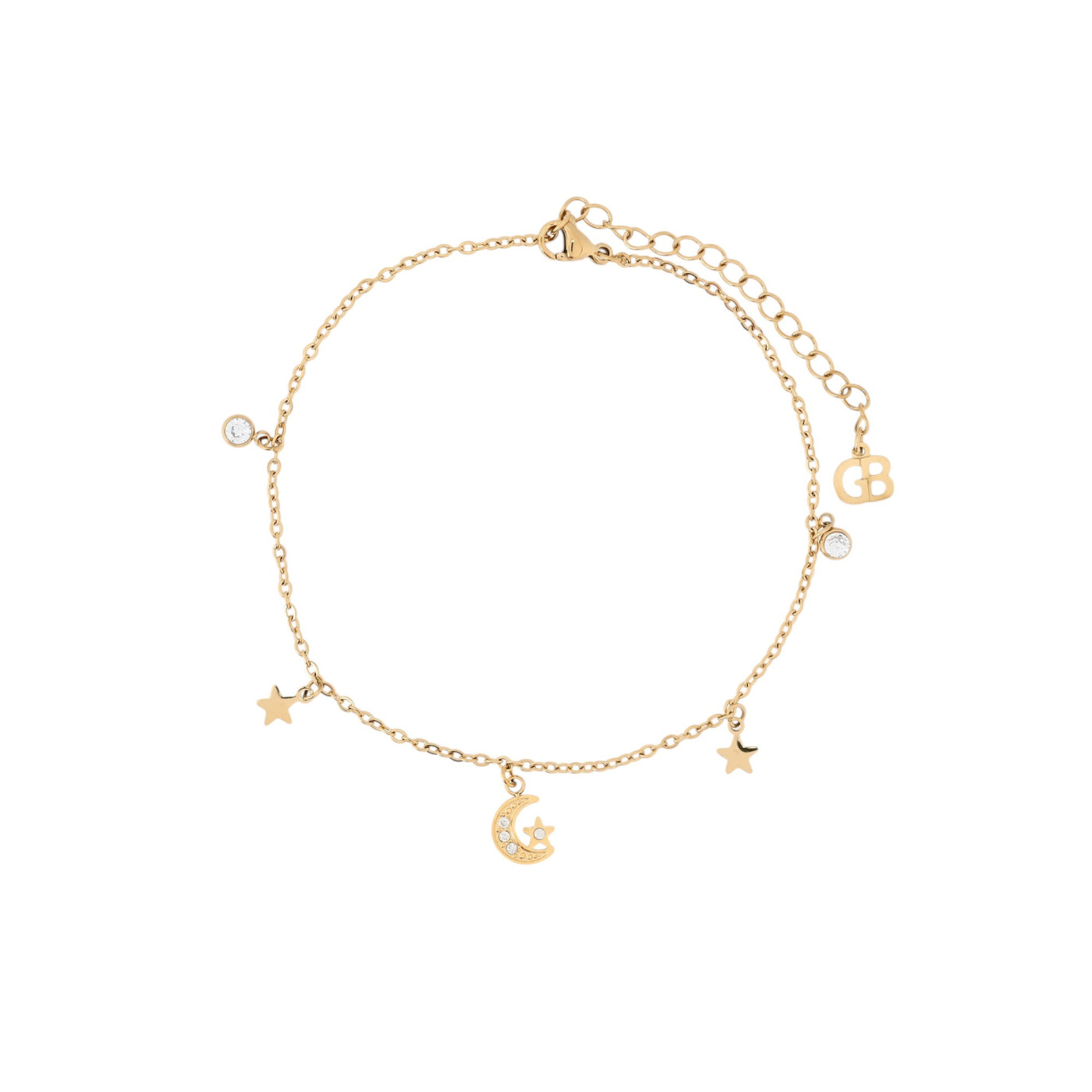 Pulseira de pé aço lua GB