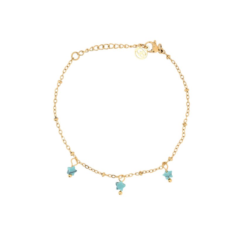 Conjunto pulseiras em aço estrela GB