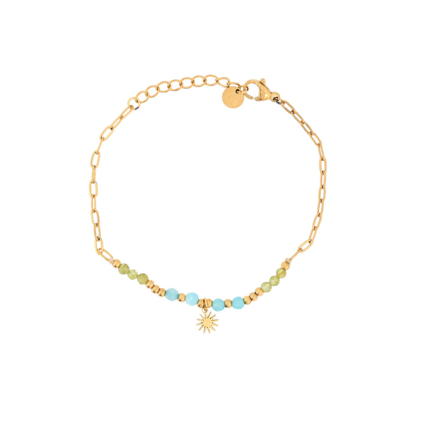 Pulsera en acero con piedras GB