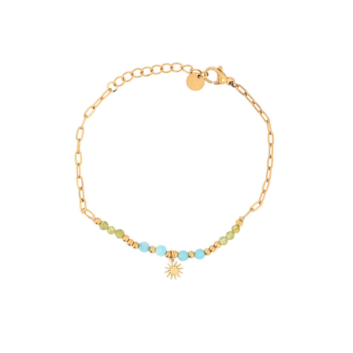 Steel bracelet with stones GB