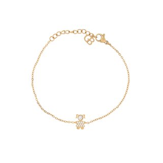 Pulseira aço e zircônias menina GB