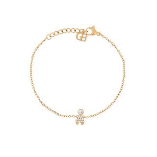 Pulseira aço com zircônias menino GB
