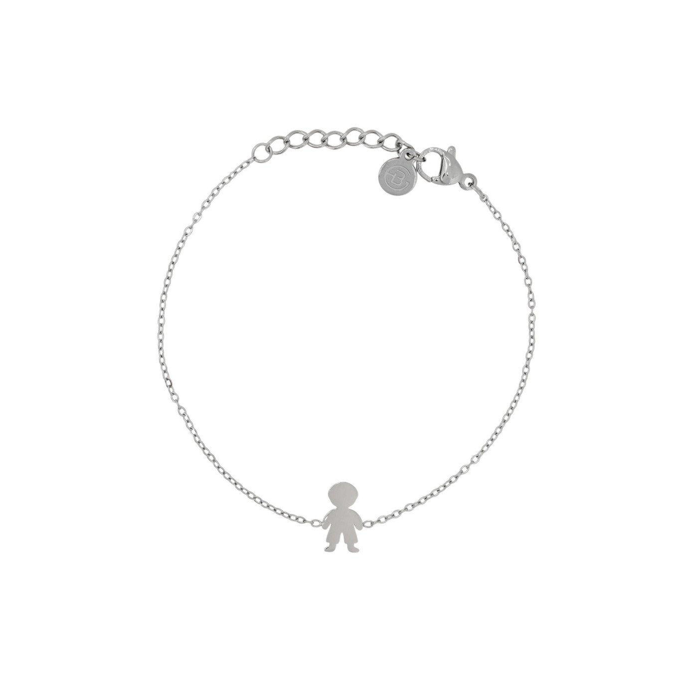 Pulseira aço simples menino GB