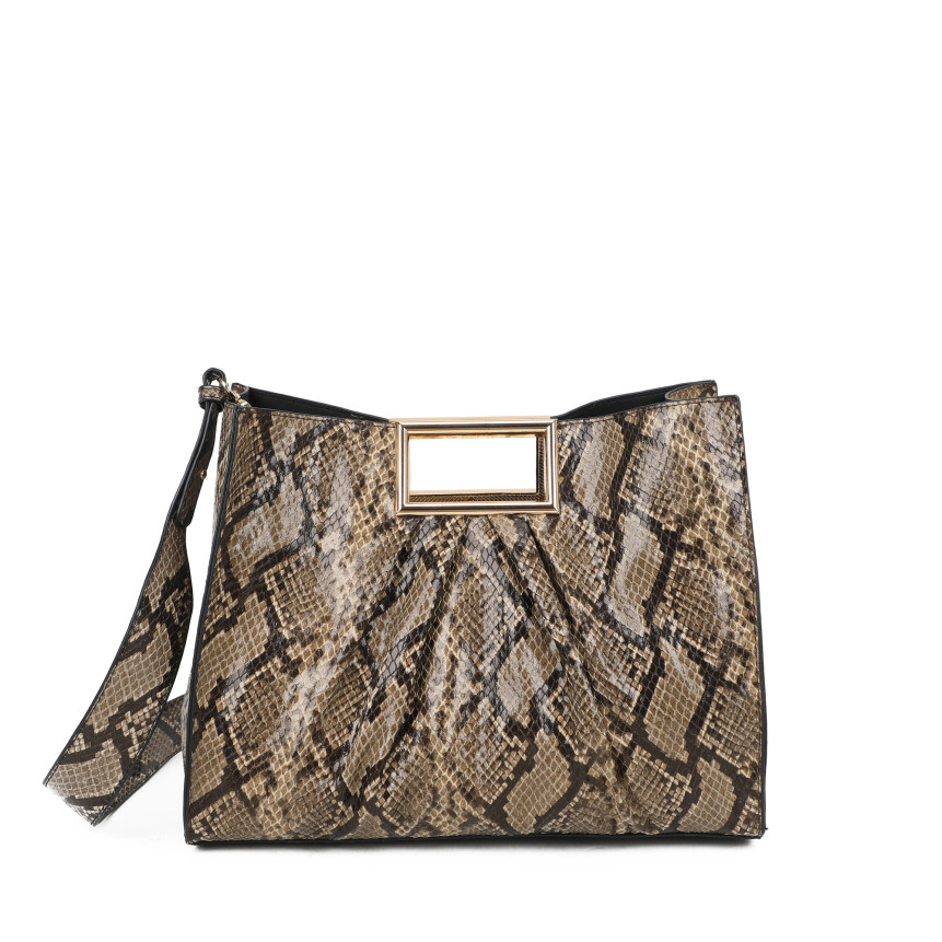 Bolso de mano con estampado animal