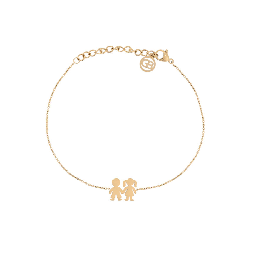 Bracelet couple en acier GB