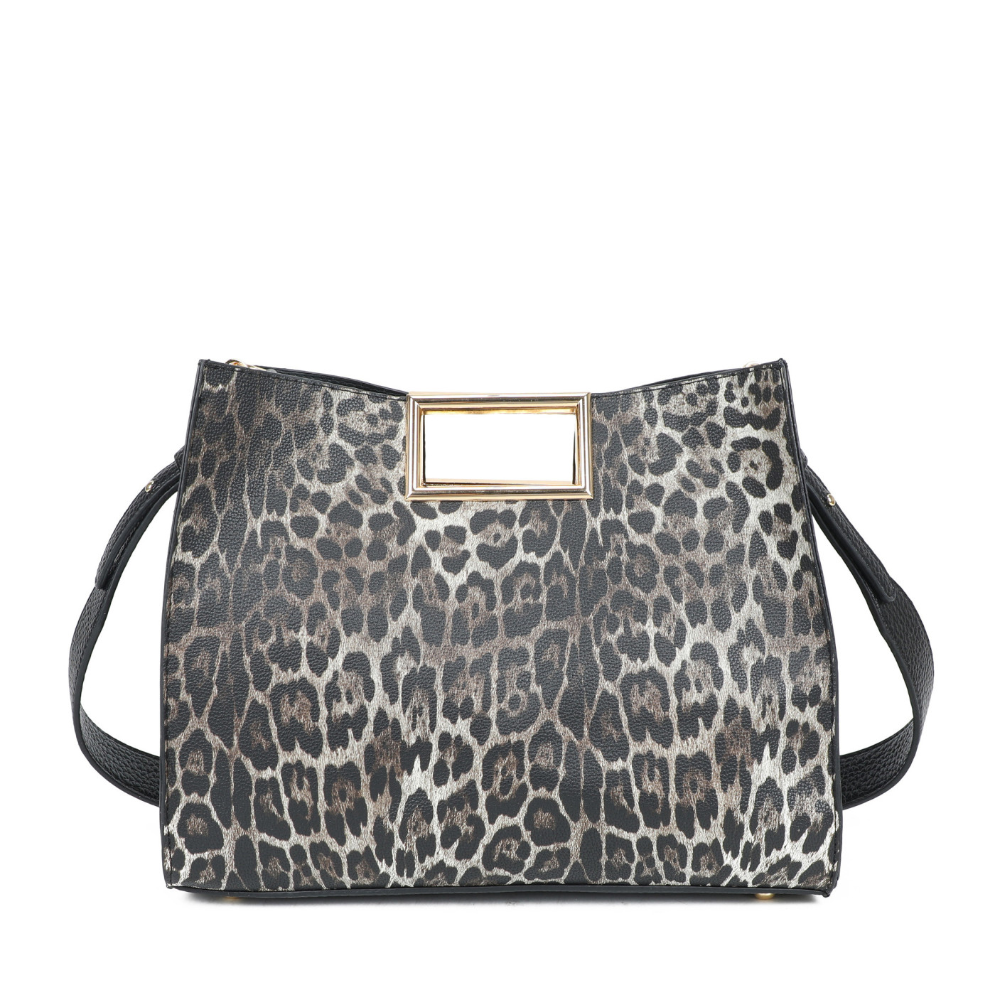 Borsa a mano con stampa animale