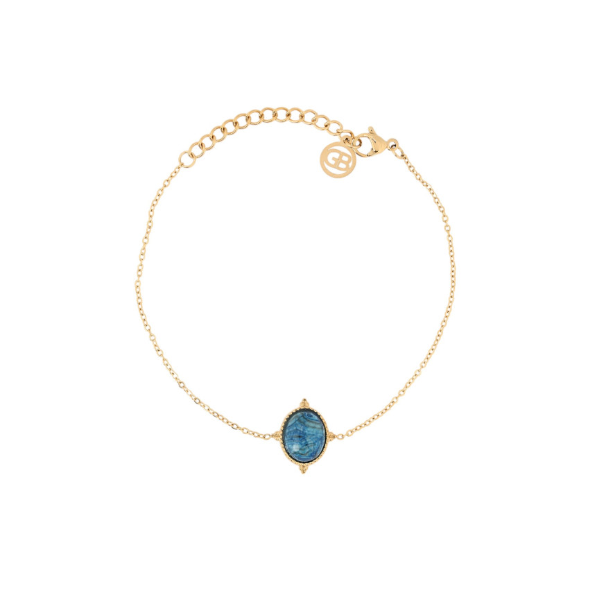 Pulsera en acero colgante redondo GB