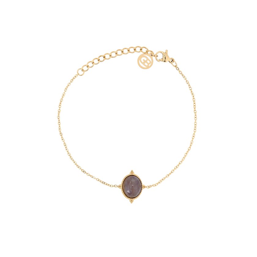 Pulsera en acero colgante redondo GB